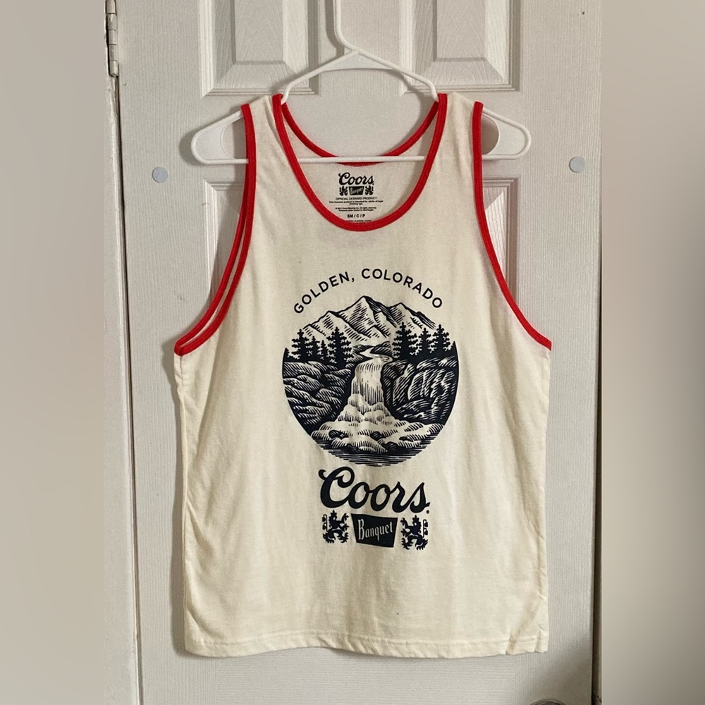 Coors Banquet Tank Top size S men’s NWOT